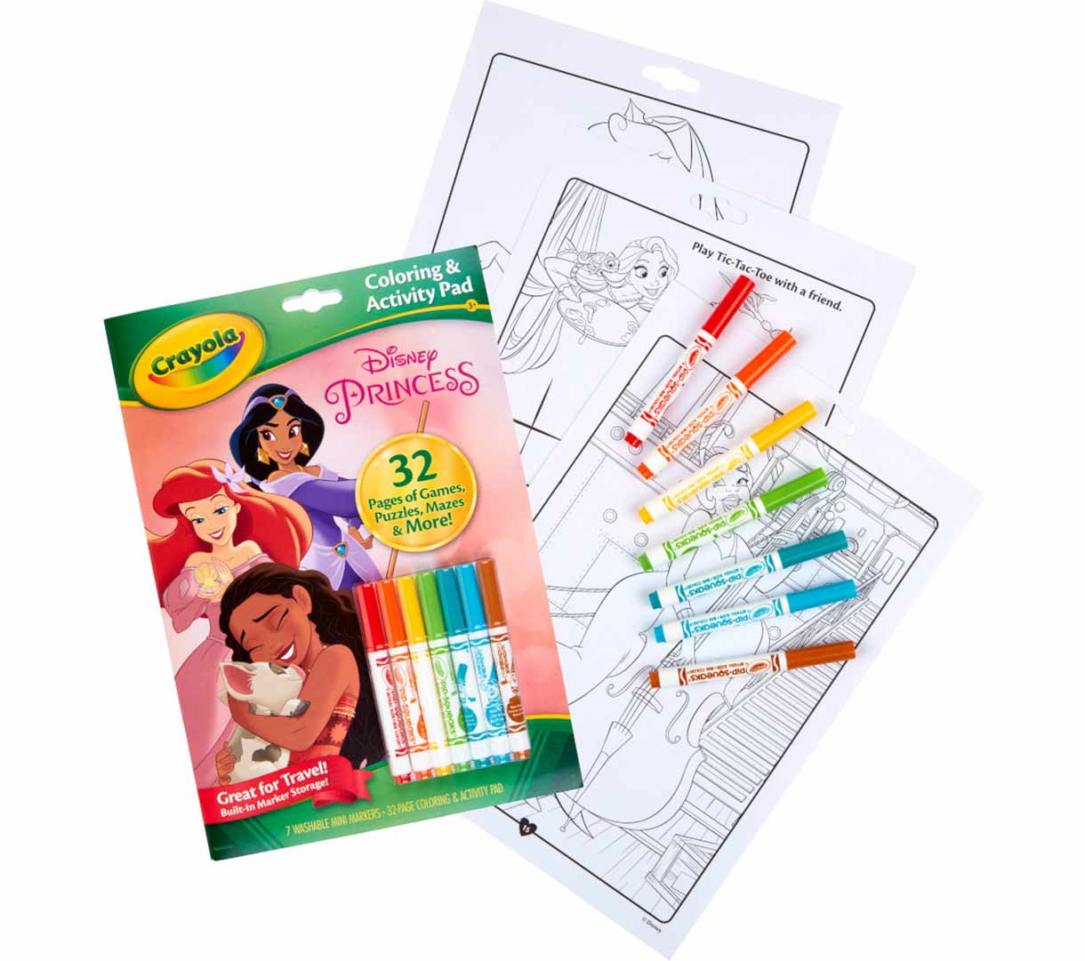 Disney Princess Color and Activity Pad with Markers
