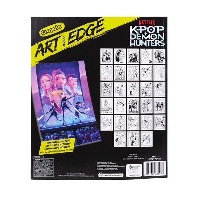 Art with Edge K-Pop Demon Hunters 28 Coloring Pages