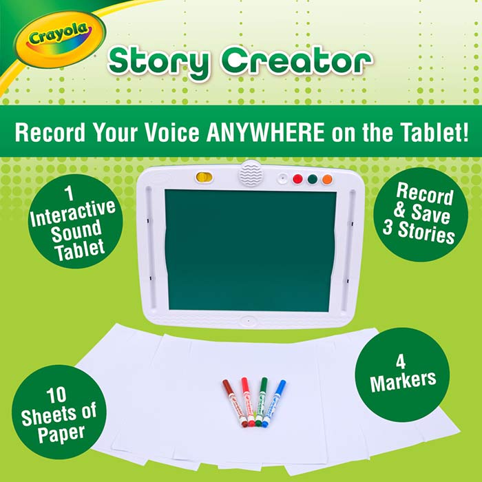 Crayola Story Creator Interactive Sound Tablet for Kids