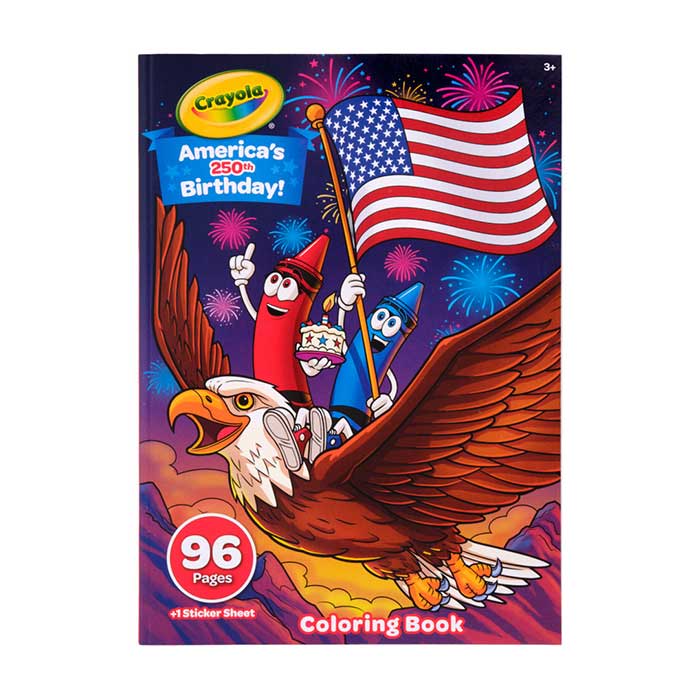 America's 250th Birthday Coloring Book 96 pages