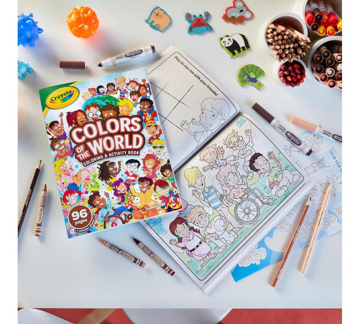 Colors of the World Coloring Book 96 Pages