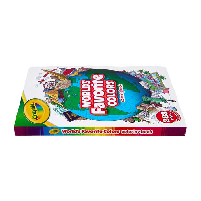 World's Favorite Colors Coloring Book 288 pages