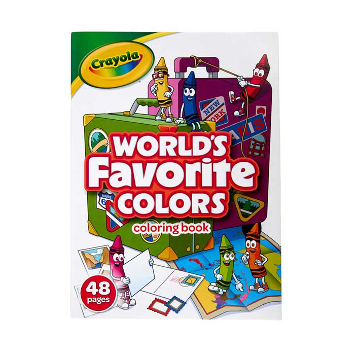 World's Favorite Colors Coloring Book 48 pages
