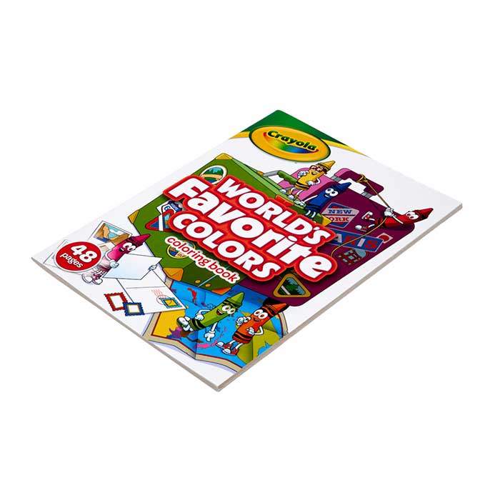 World's Favorite Colors Coloring Book 48 pages