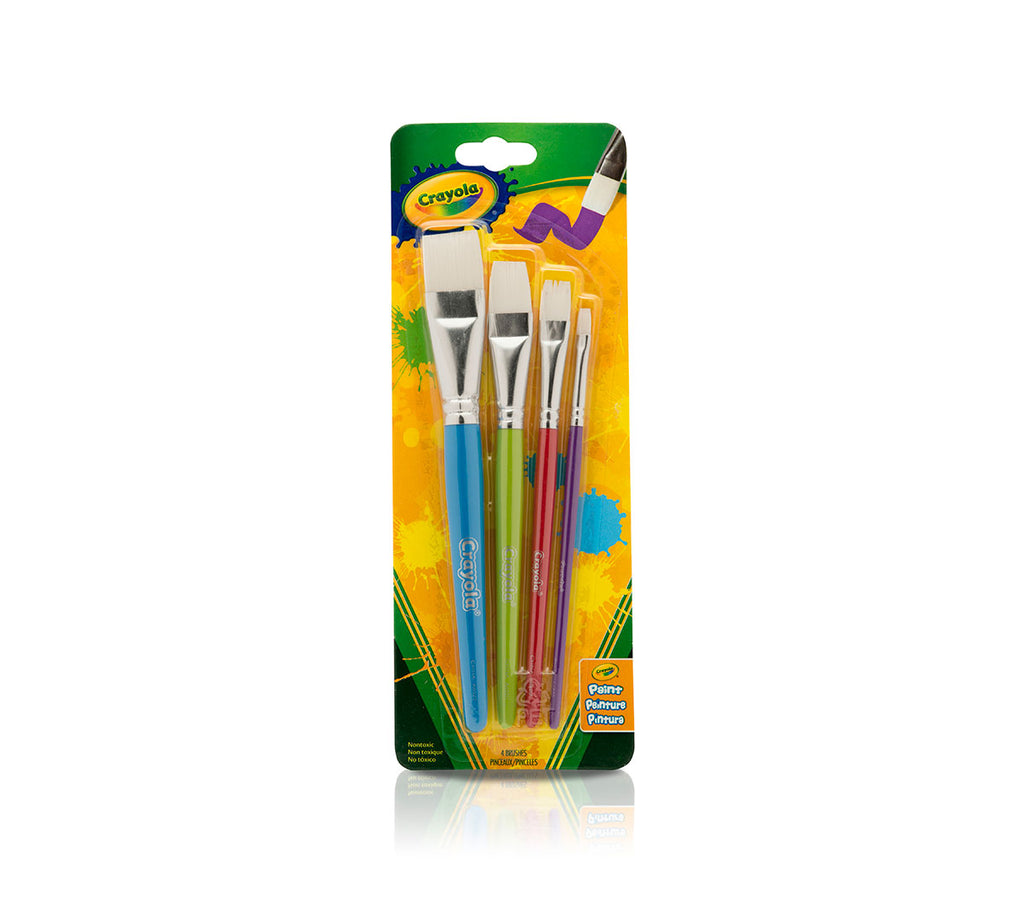 Big Paintbrush Set 4 ct. Flat