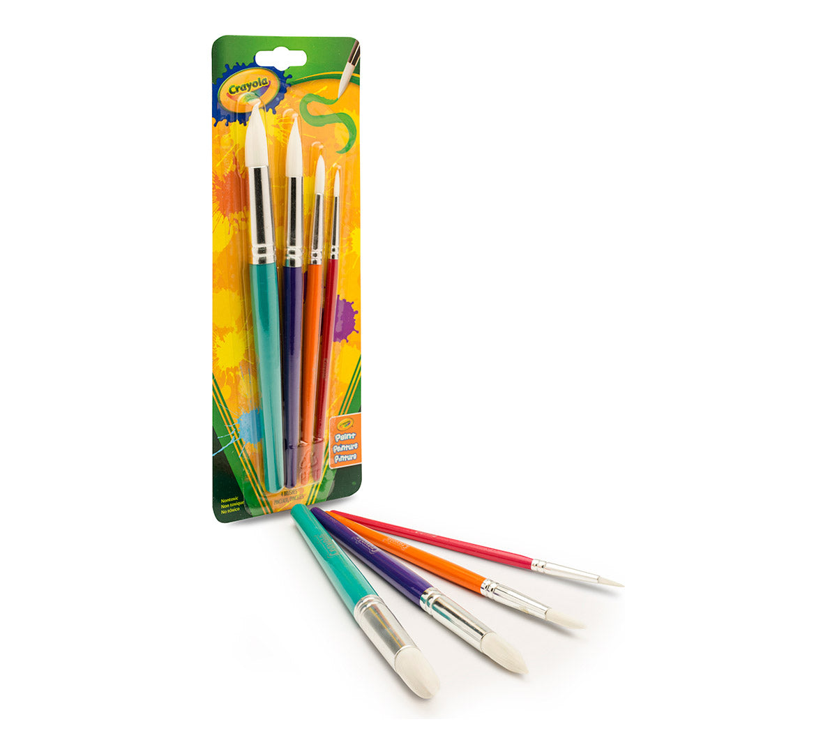 4 ct. Round Brush Set