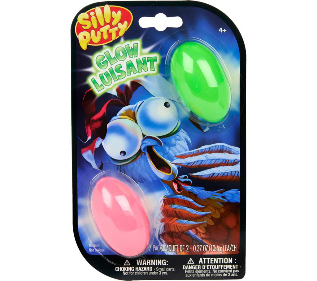 Silly Putty Glow Eggs 2 Count