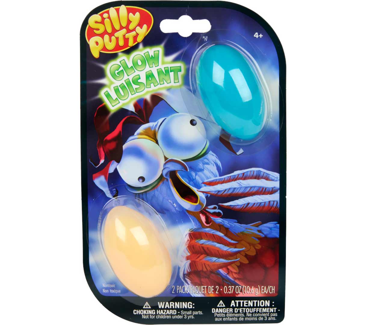 Silly Putty Glow Eggs 2 Count