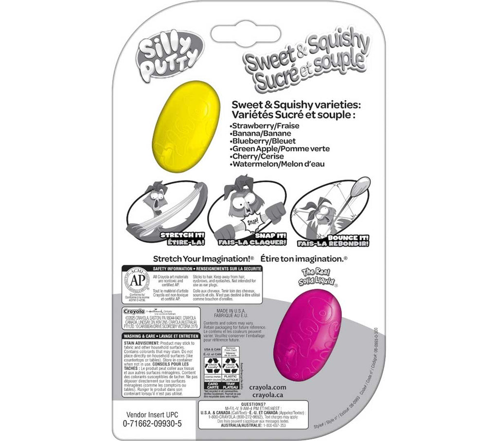 Silly Putty Sweet &amp; Squishy Eggs 2 Count