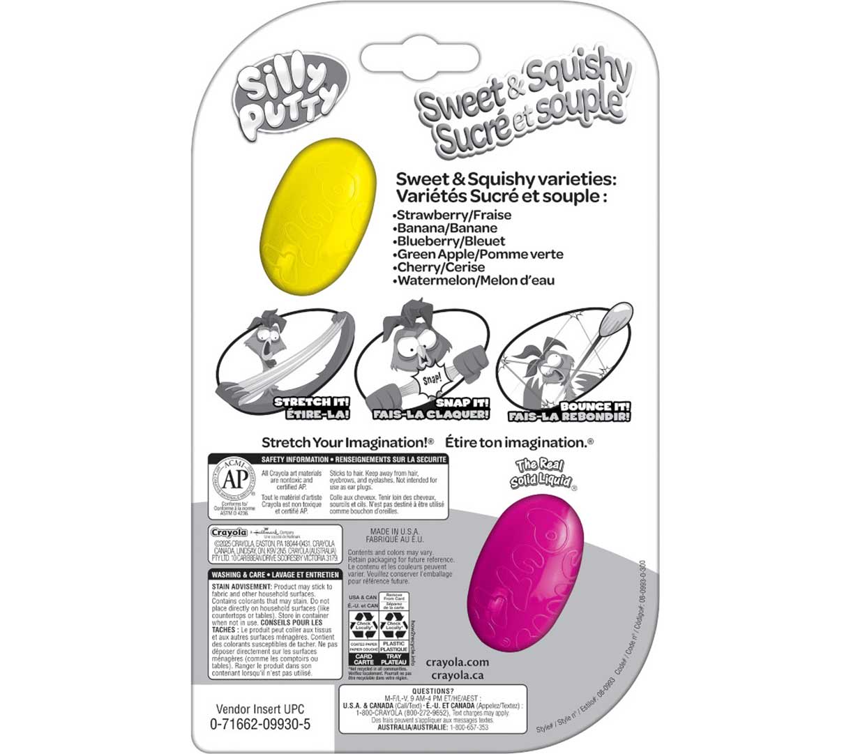 Silly Putty Sweet &amp; Squishy Eggs 2 Count