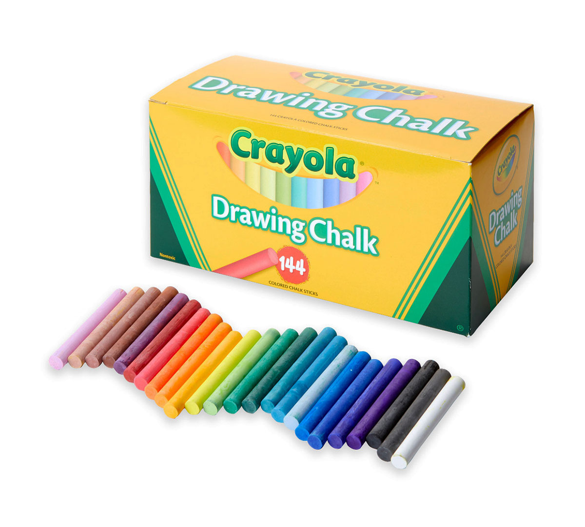 Crayola Drawing Chalk Classroom Supplies 144 Count 24 colors 6 sticks each