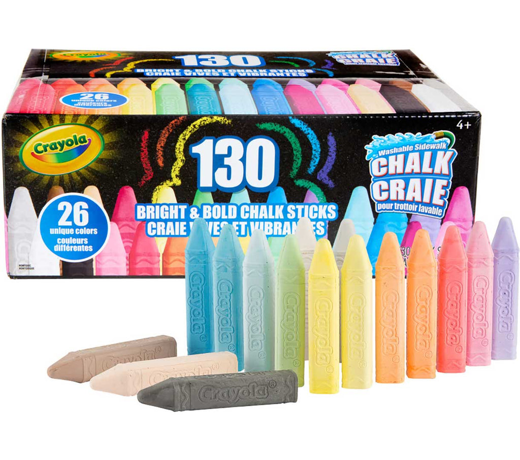 Washable Sidewalk Chalk 130 Count