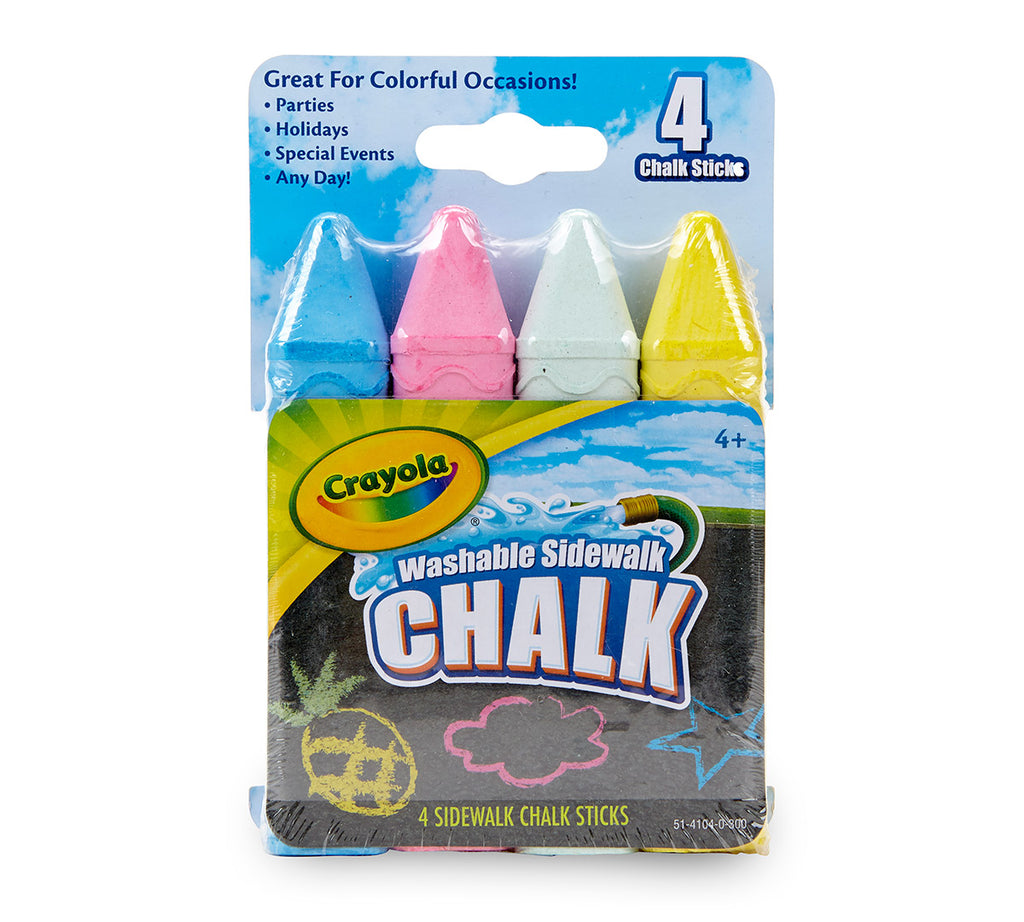 Washable Sidewalk Chalk 4 Count