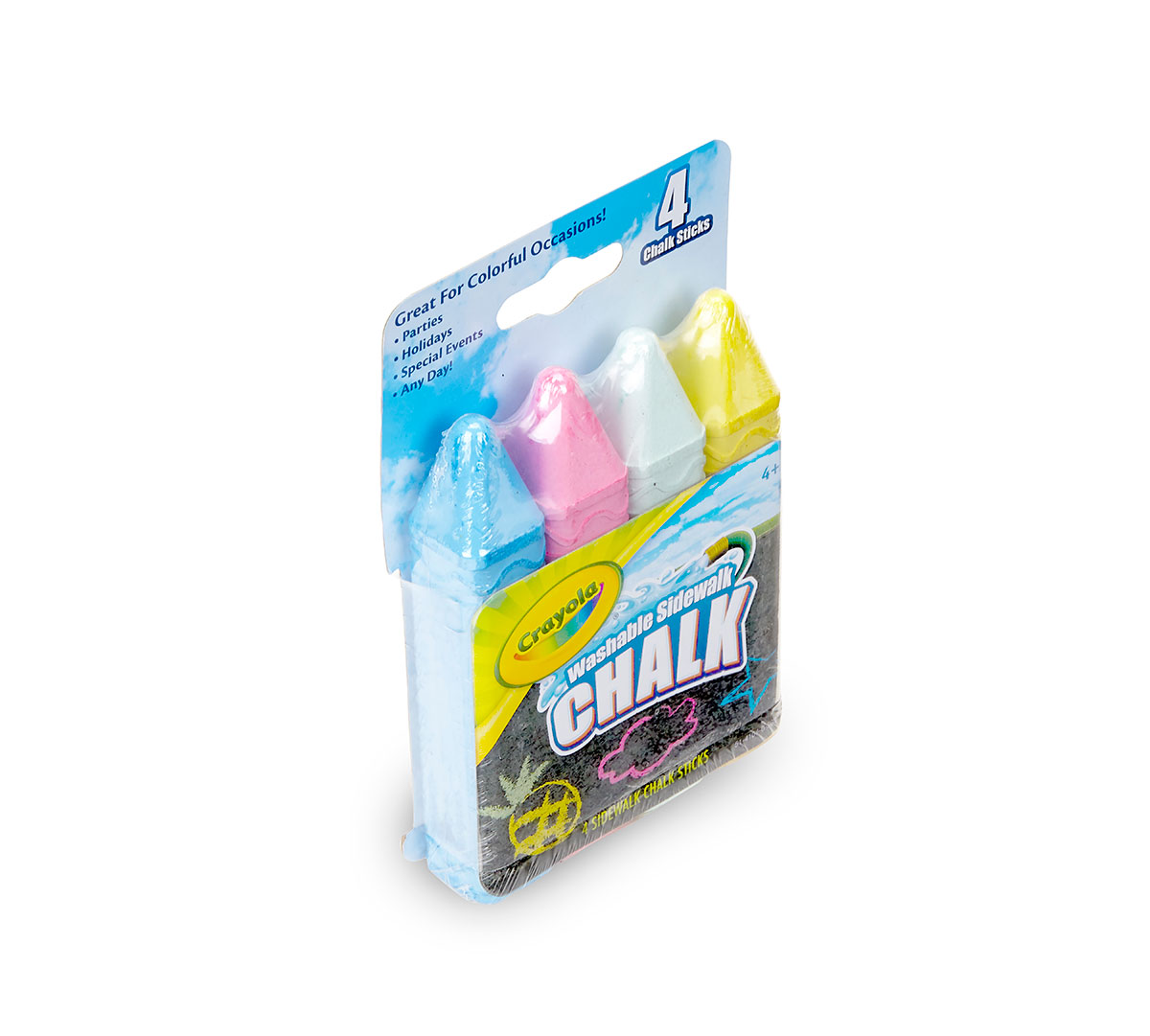 Washable Sidewalk Chalk 4 Count