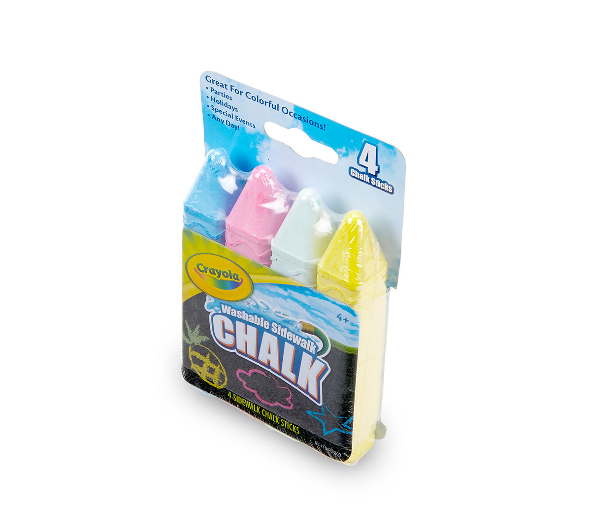 Washable Sidewalk Chalk 4 Count
