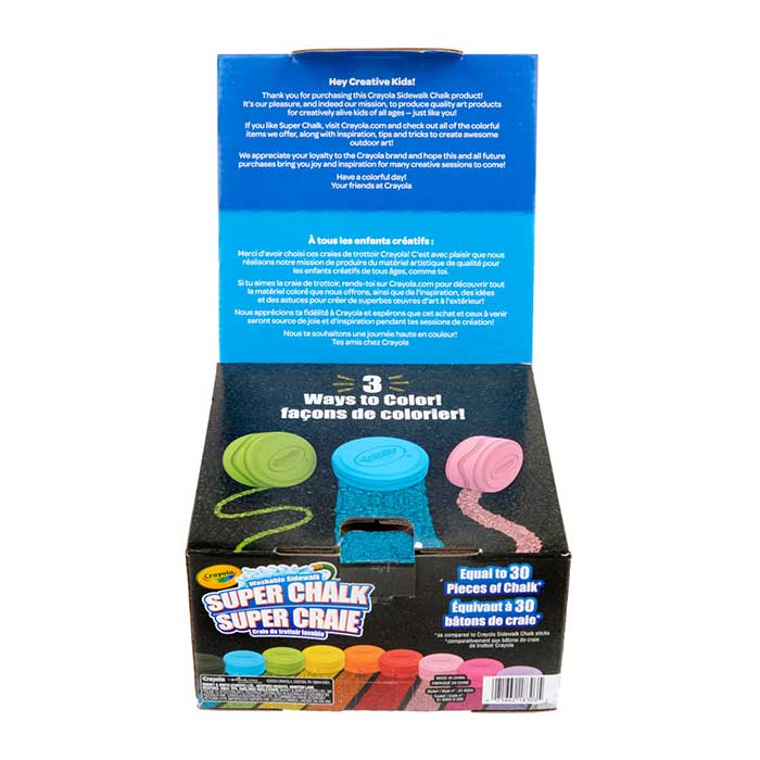 Washable Sidewalk Super Chalk 10 count