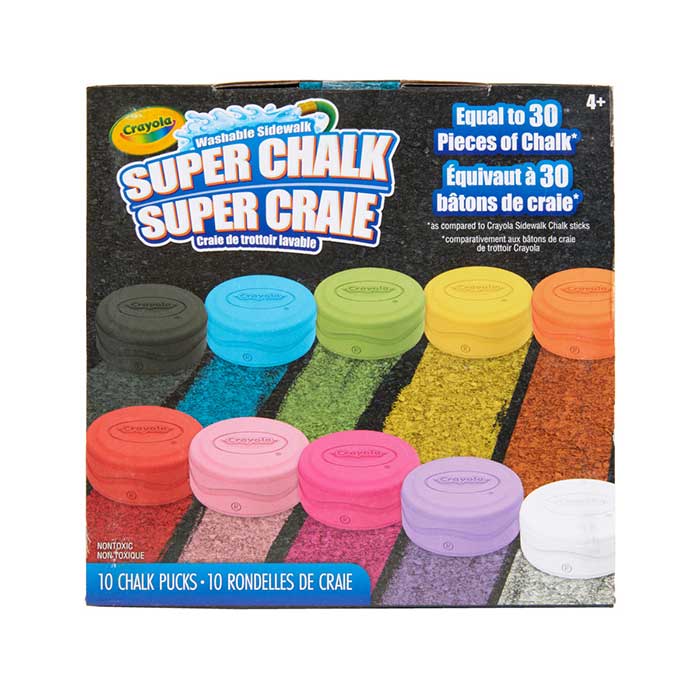 Washable Sidewalk Super Chalk 10 count
