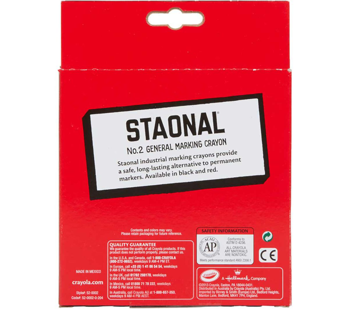 Crayola Red Staonal Crayons 8 count