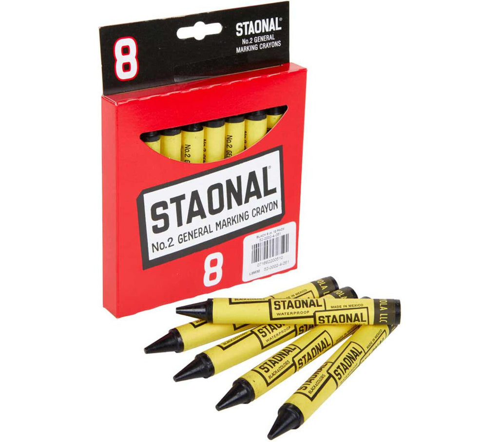Crayola Black Staonal Crayons 8 count