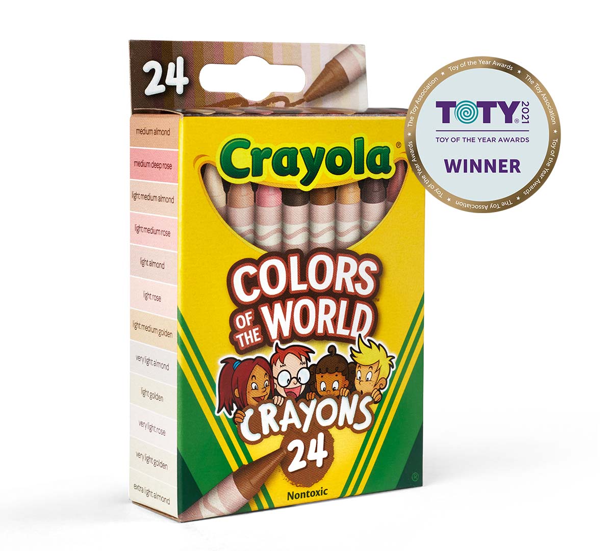 Colors of the World Skin Tone Crayons 24 Count