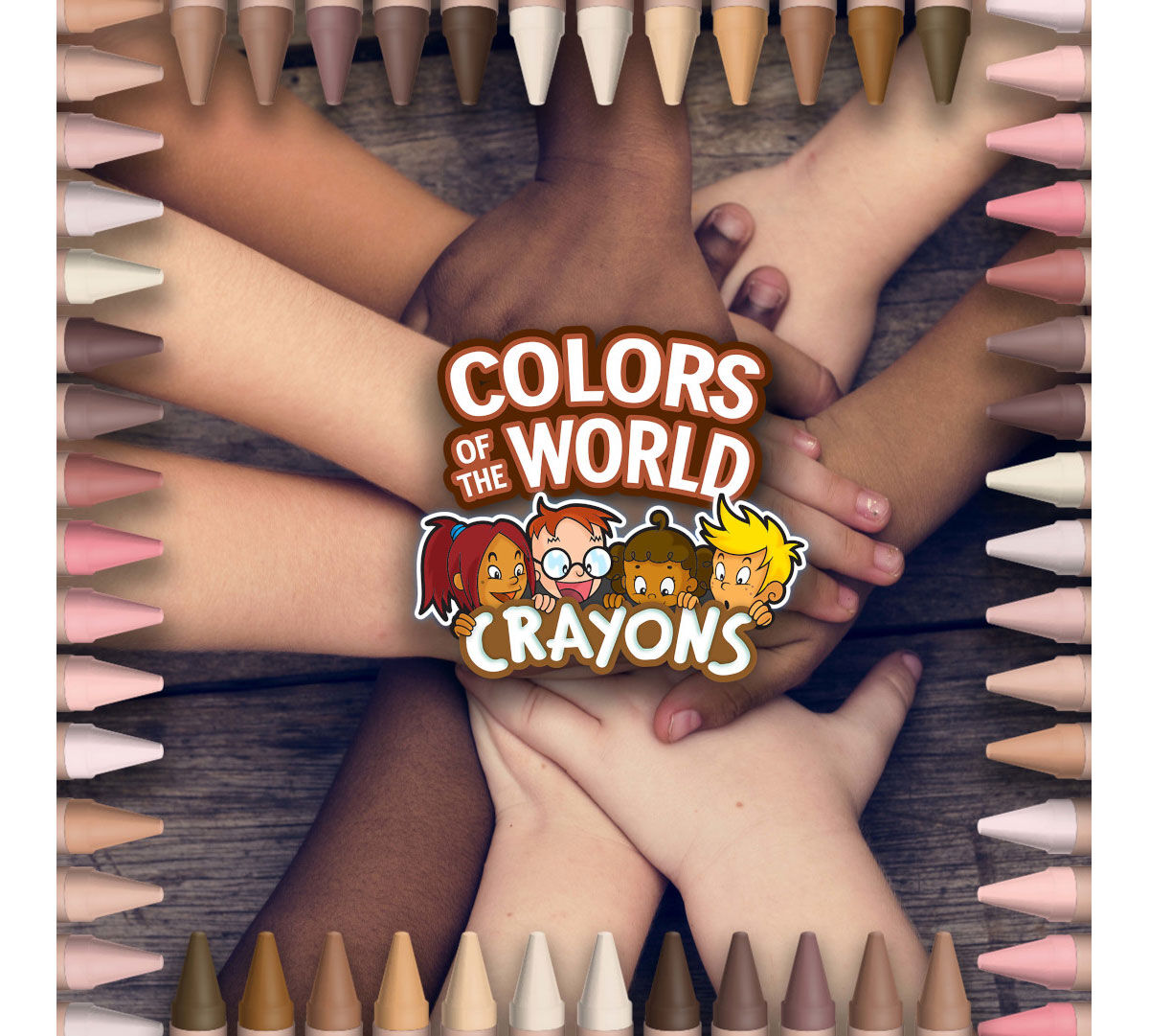 Colors of the World Skin Tone Crayons 24 Count 6 Pack