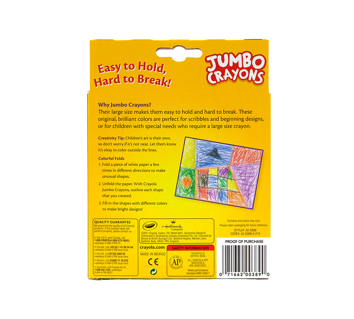 Crayola Jumbo Crayons 8 Count