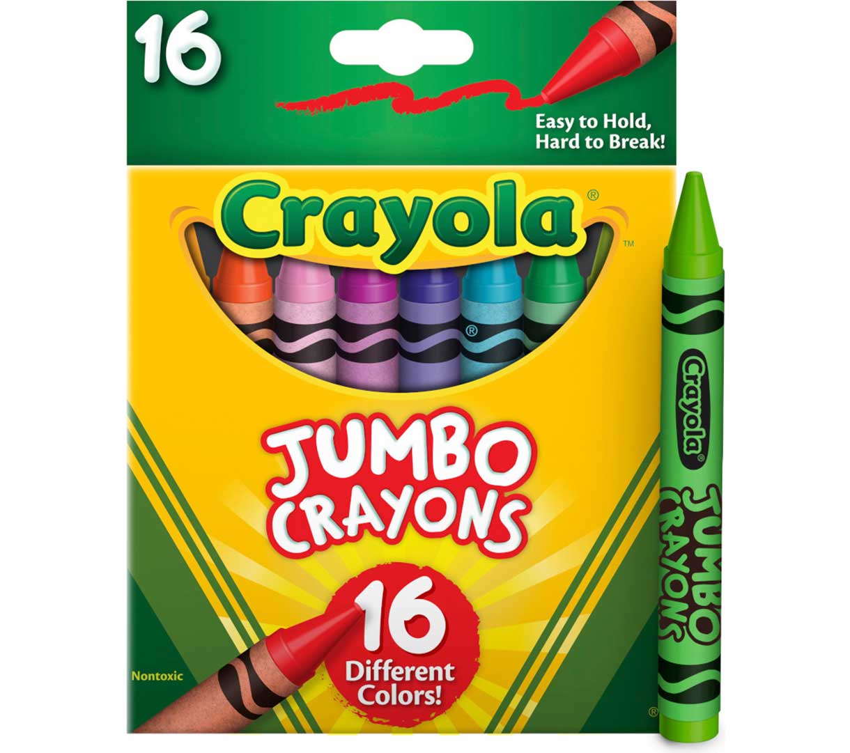 Bulk Jumbo Crayon Set 6 Boxes of 16 Count Jumbo Crayons