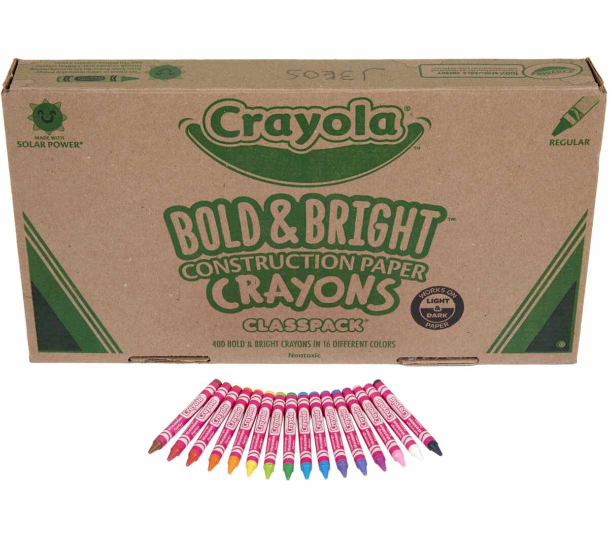 Construction Paper Crayons Classpack 400 Count 16 Colors