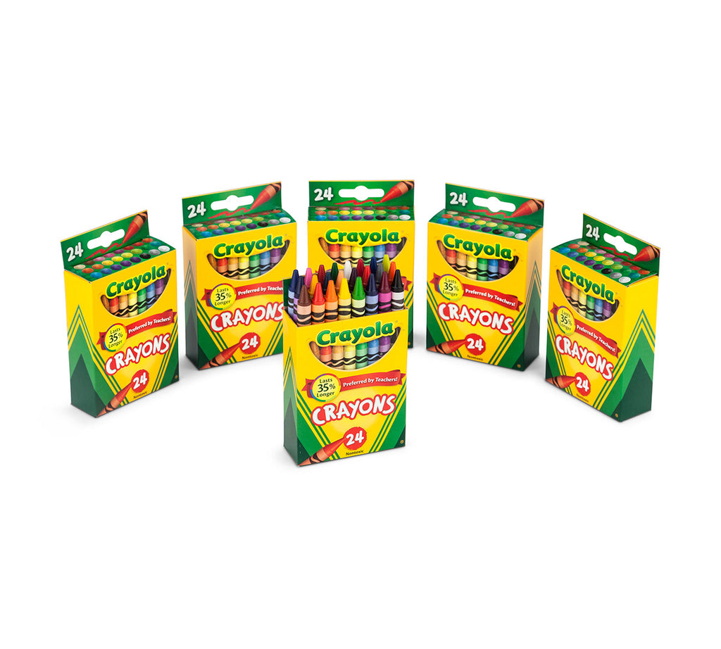 6 Box Classpack of 24 Count Crayons