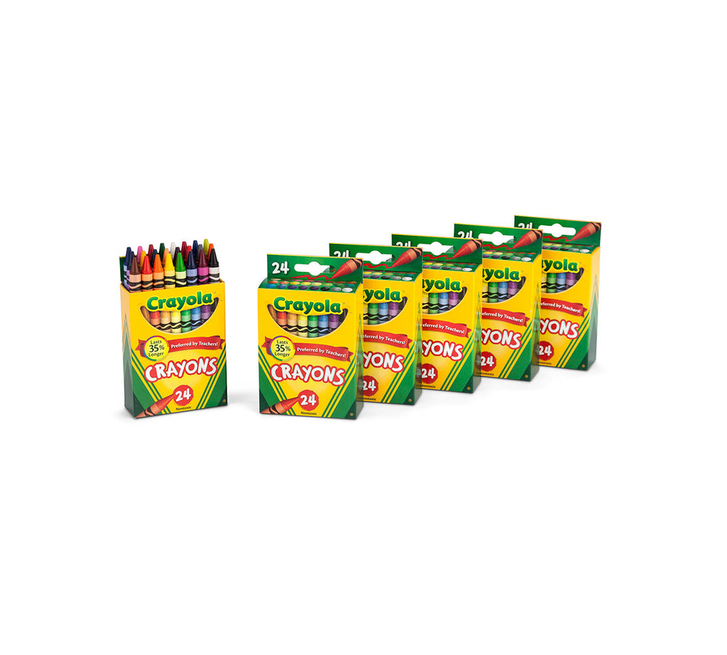 6 Box Classpack of 24 Count Crayons