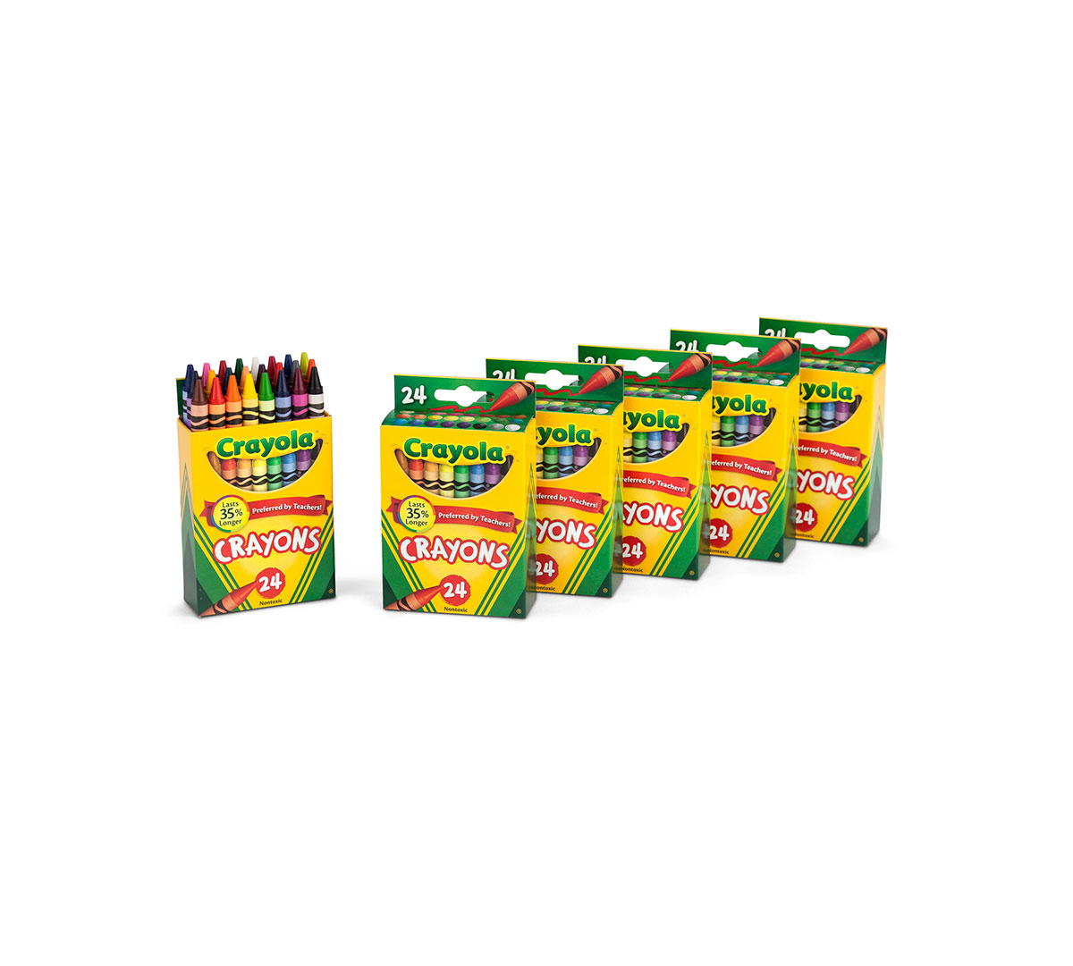 6 Box Classpack of 24 Count Crayons