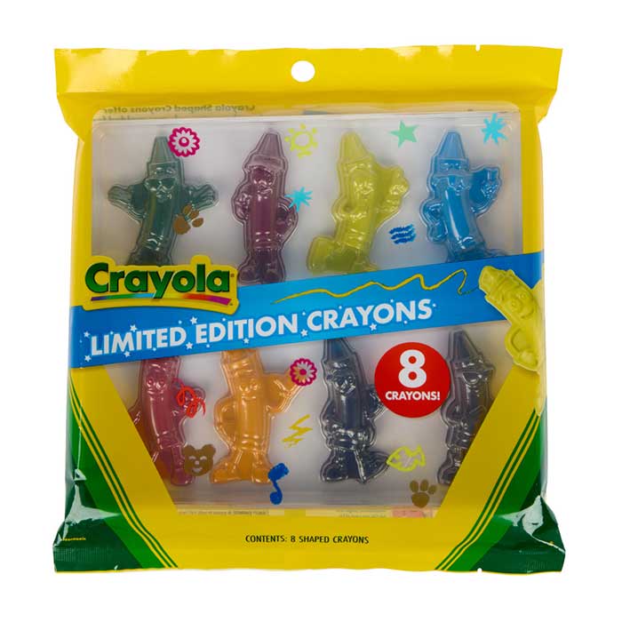 Limited Edition Character Shaped Crayons 8 Count