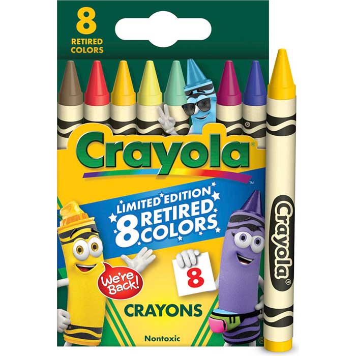 Limited Edition Retired Crayons 8 Count