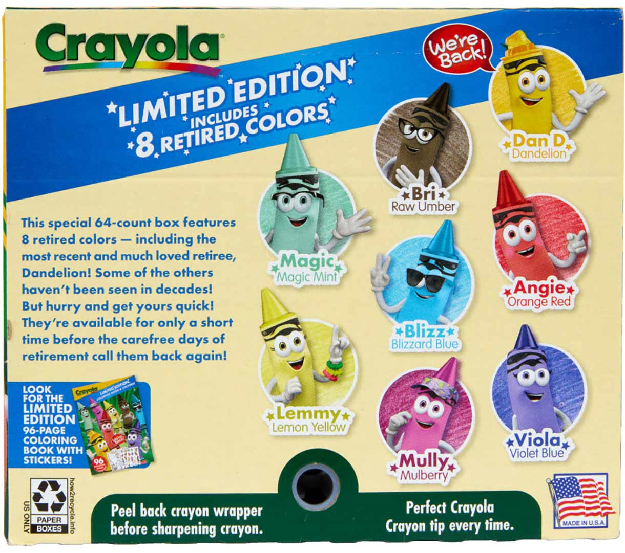 Classic &amp; Limited Edition Retired Crayons 64 Count