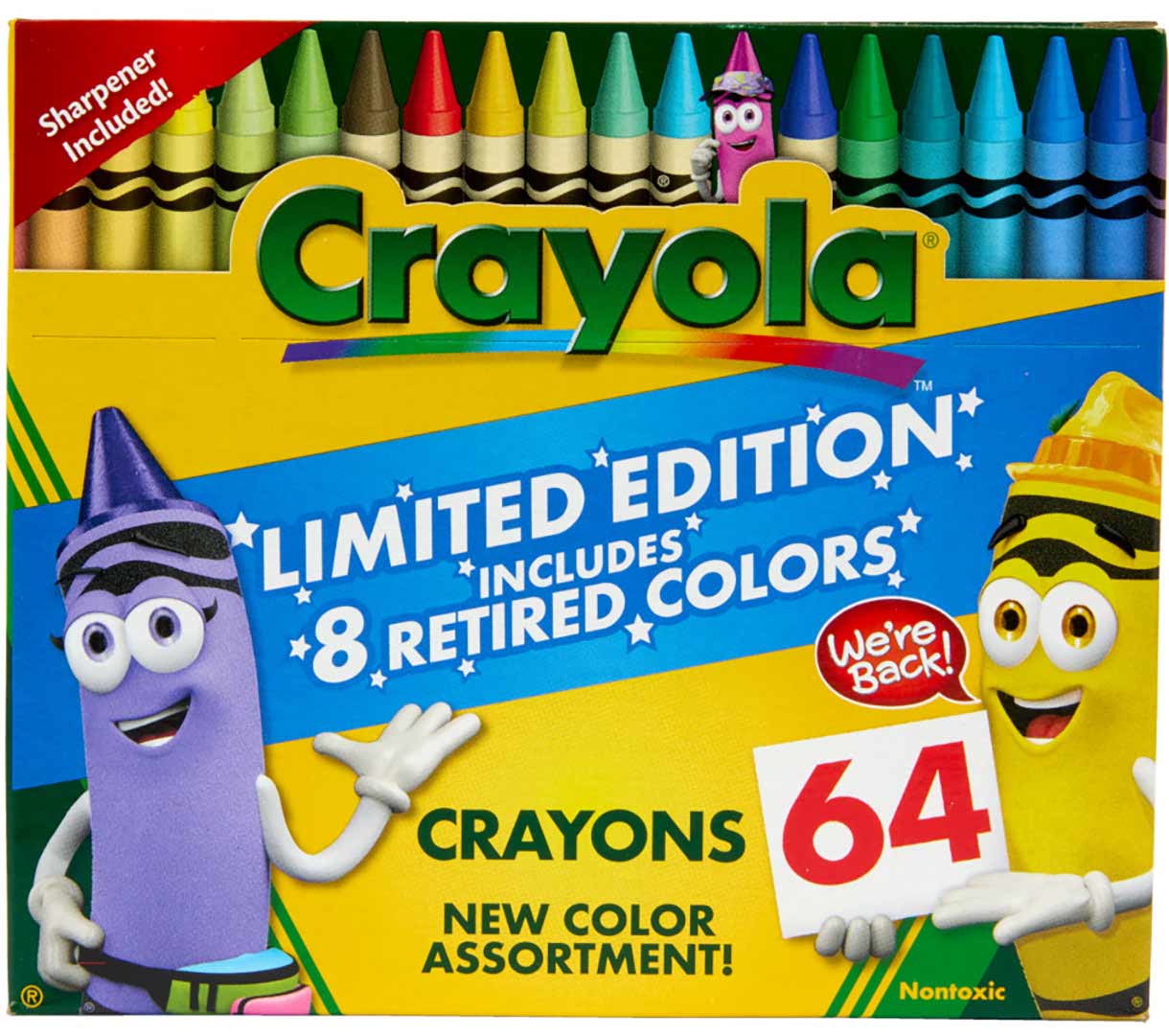 Classic &amp; Limited Edition Retired Crayons 64 Count