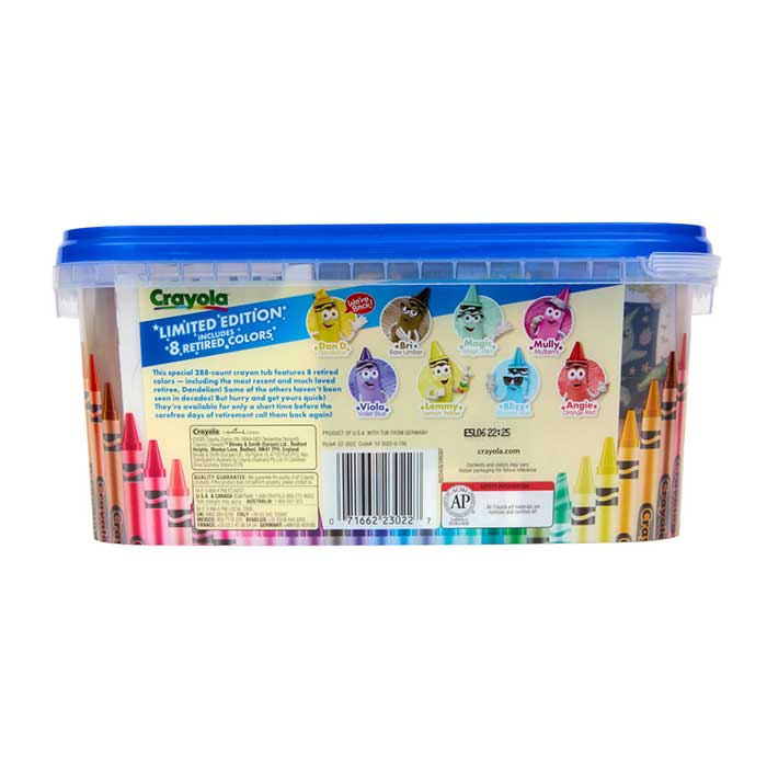 Limited Edition Crayon Tub 288 Colors