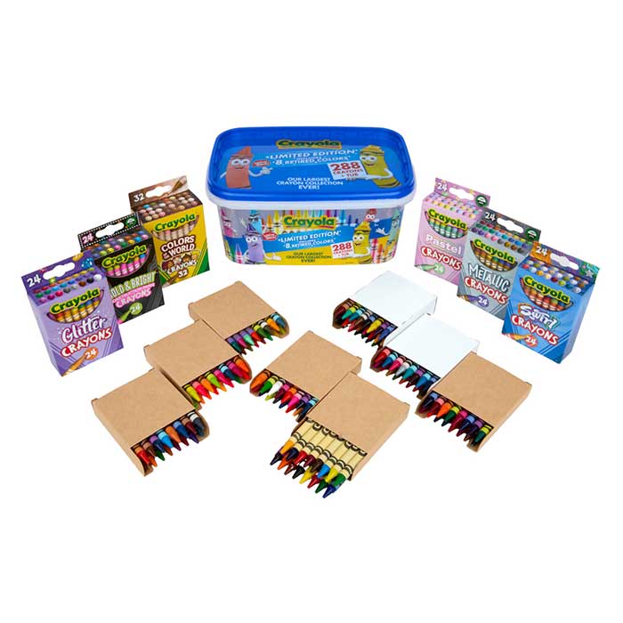Limited Edition Crayon Tub 288 Colors