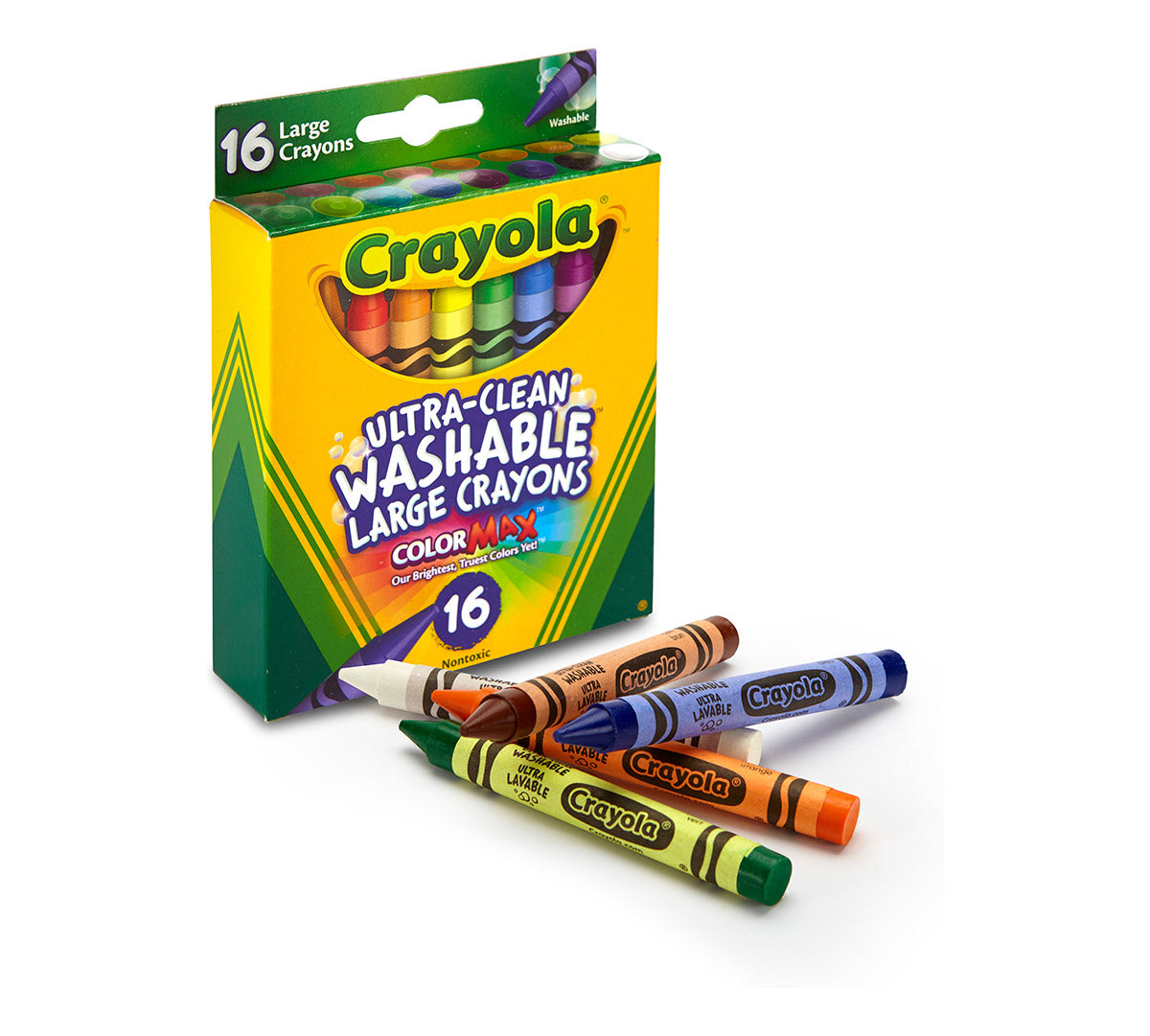 Kid's First Large Ultra-Clean Washable Crayons 16 ct.