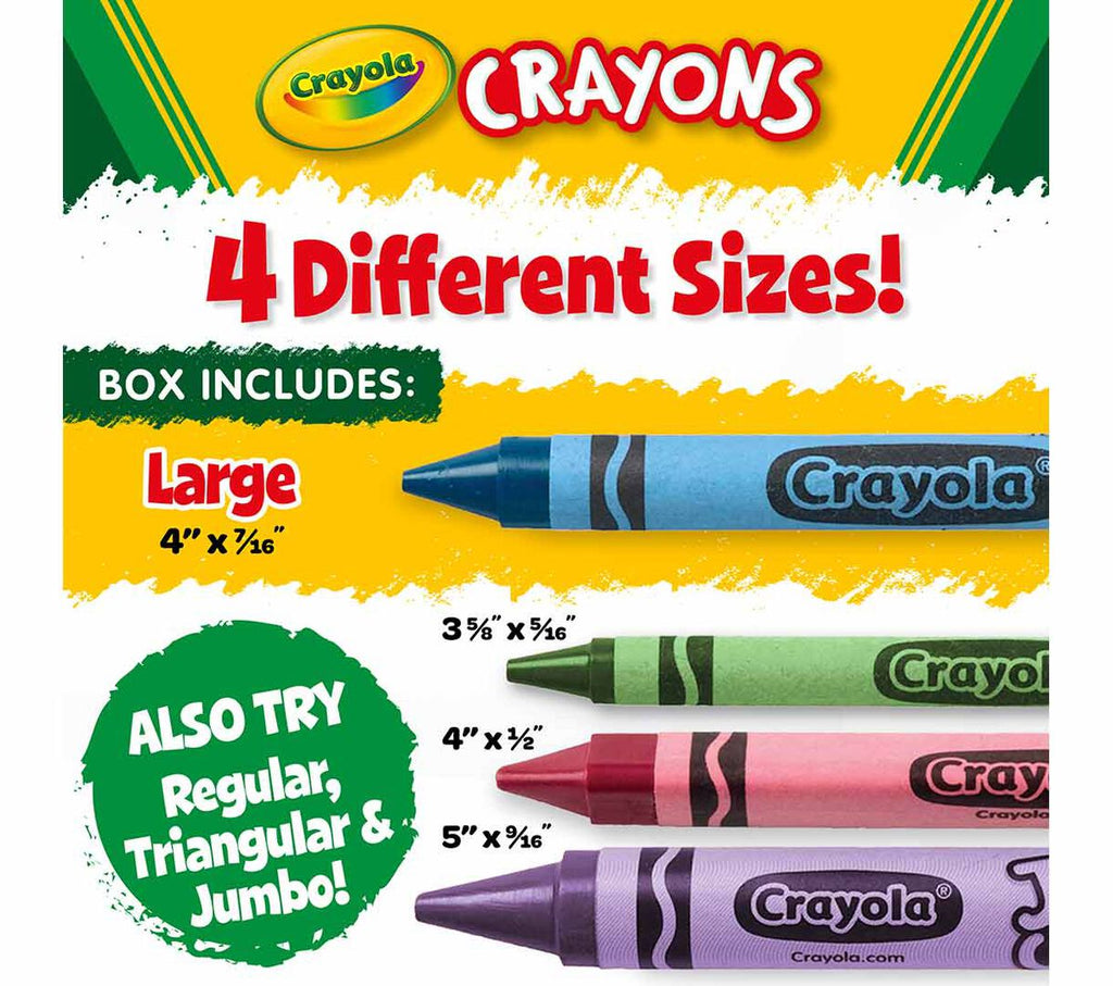 Large Crayons &amp; Ultra-Clean Washable Markers Classpack 128 Count 8 Colors