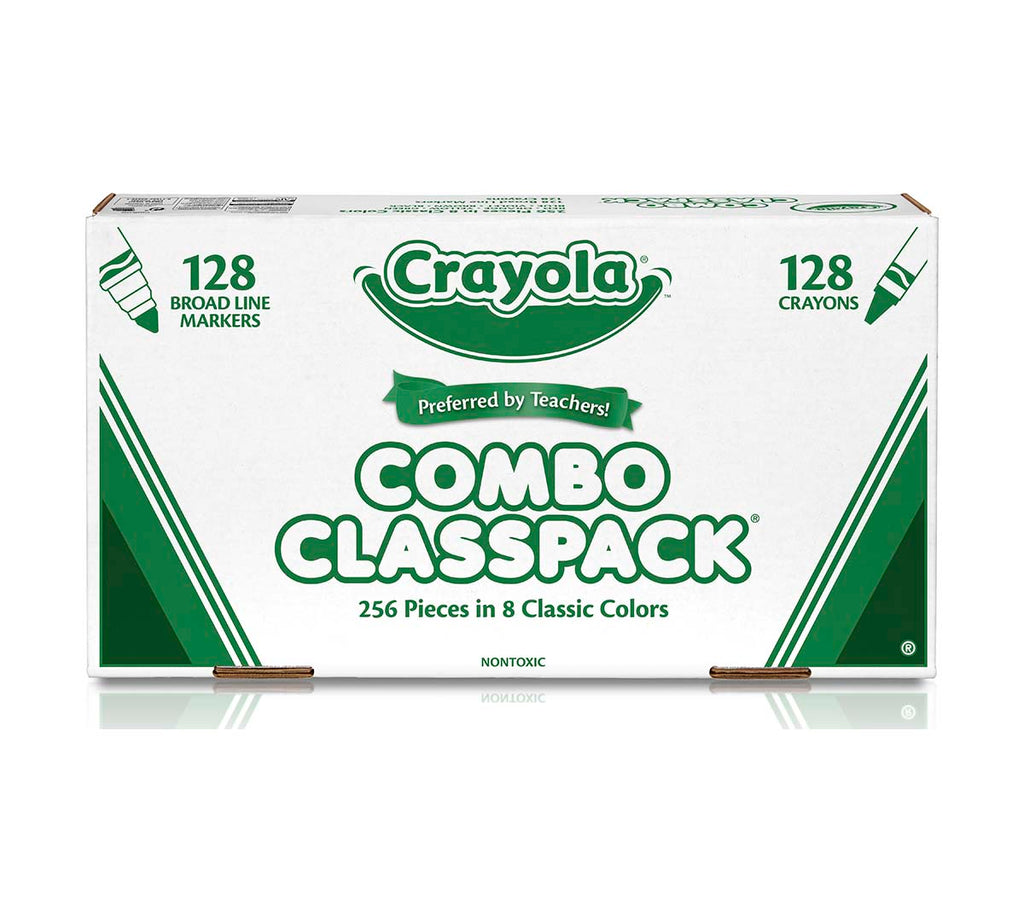 Markers &amp; Crayons Classpack 256 Count 8 Colors