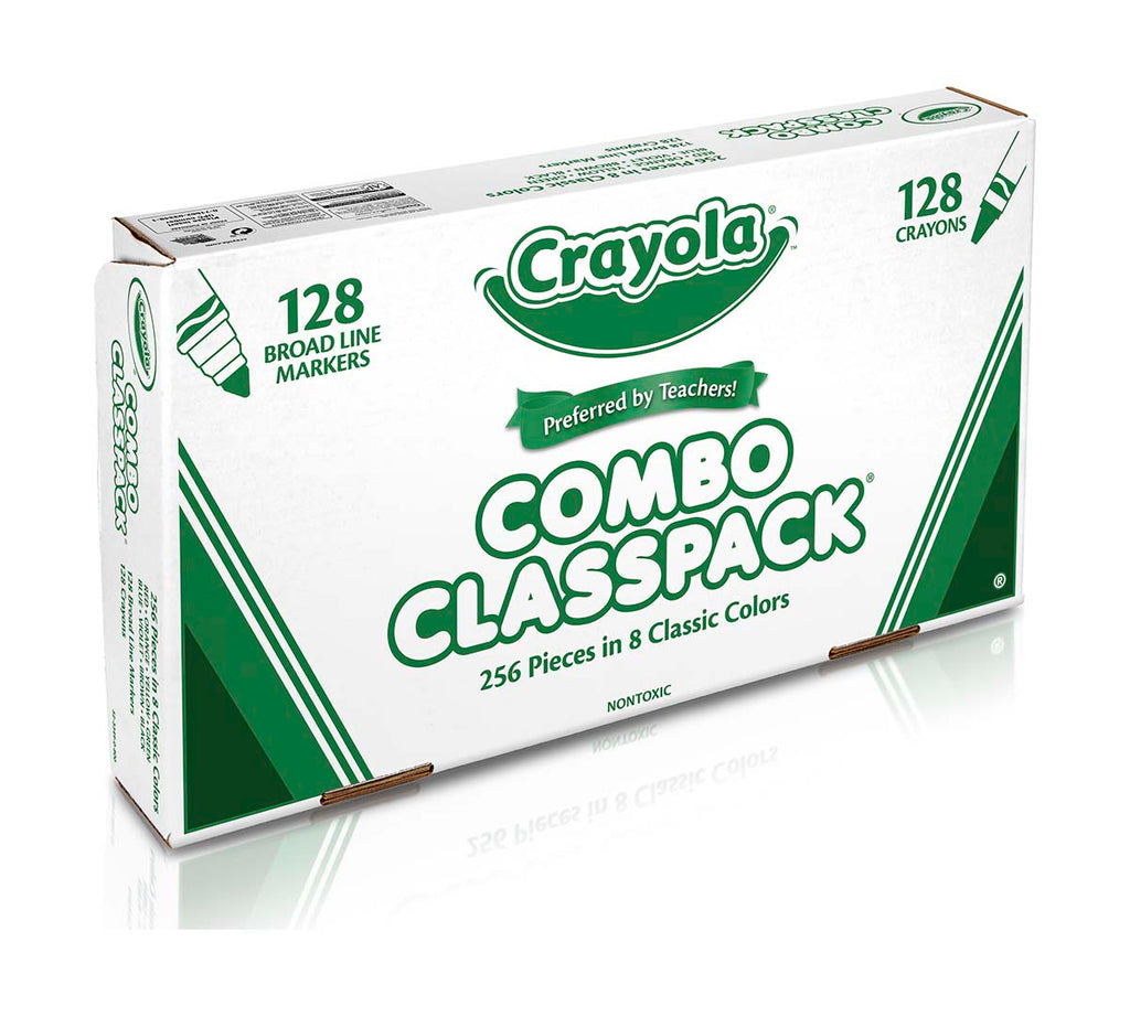 Markers &amp; Crayons Classpack 256 Count 8 Colors