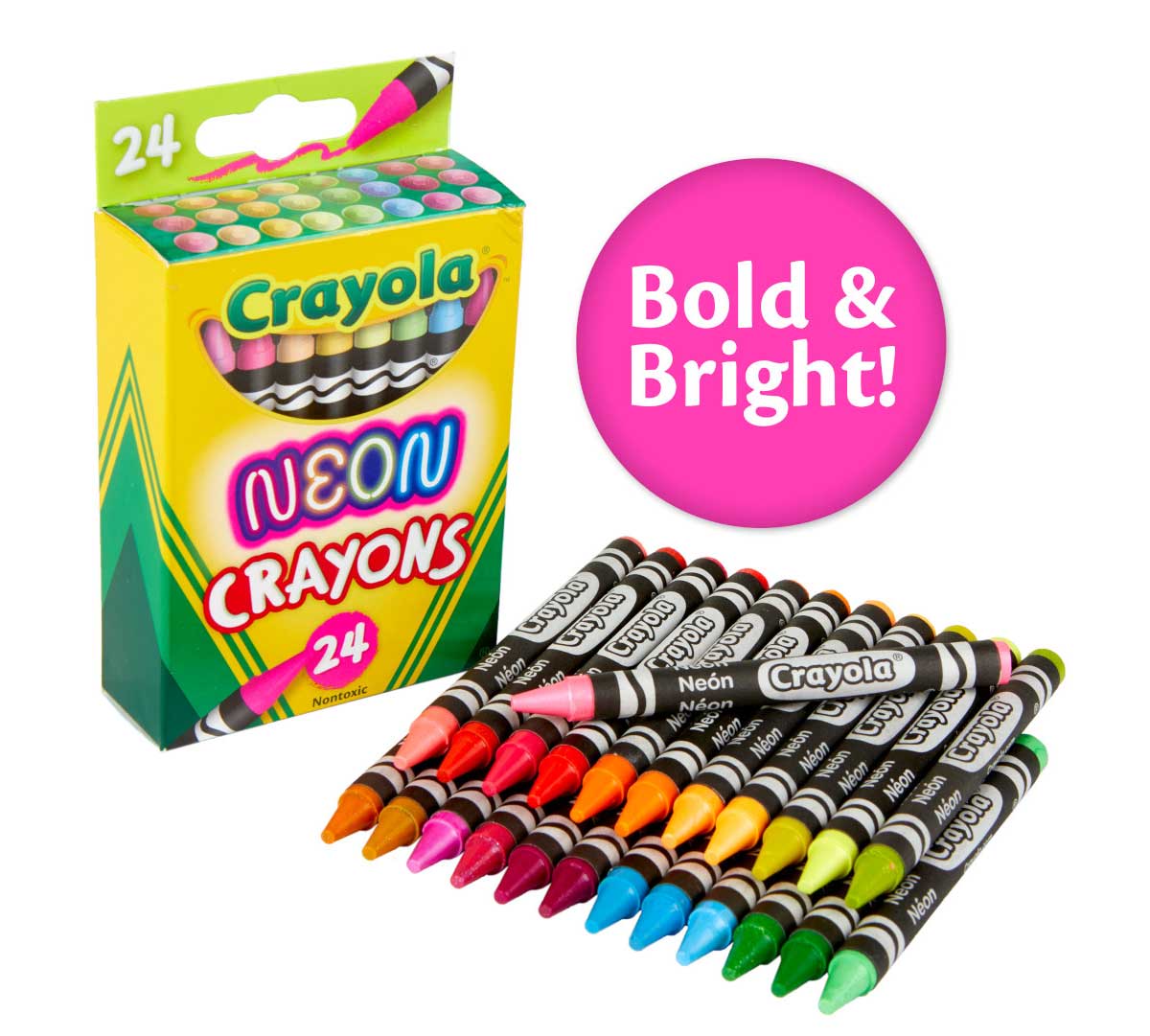 Neon Crayons 24 Count