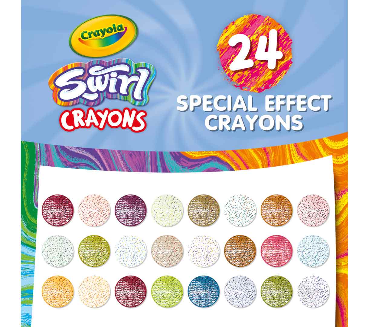 Swirl Crayons 24 Count
