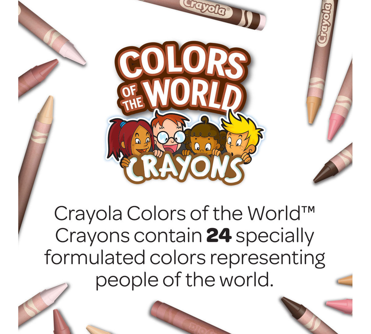 Colors of the World Classpack Bulk Skin Tone Crayons 480 Count
