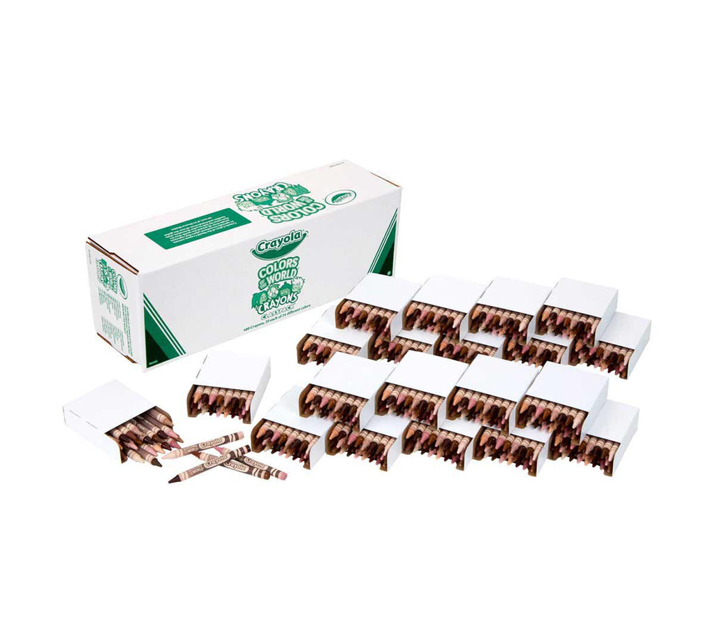 Colors of the World Classpack Bulk Skin Tone Crayons 480 Count