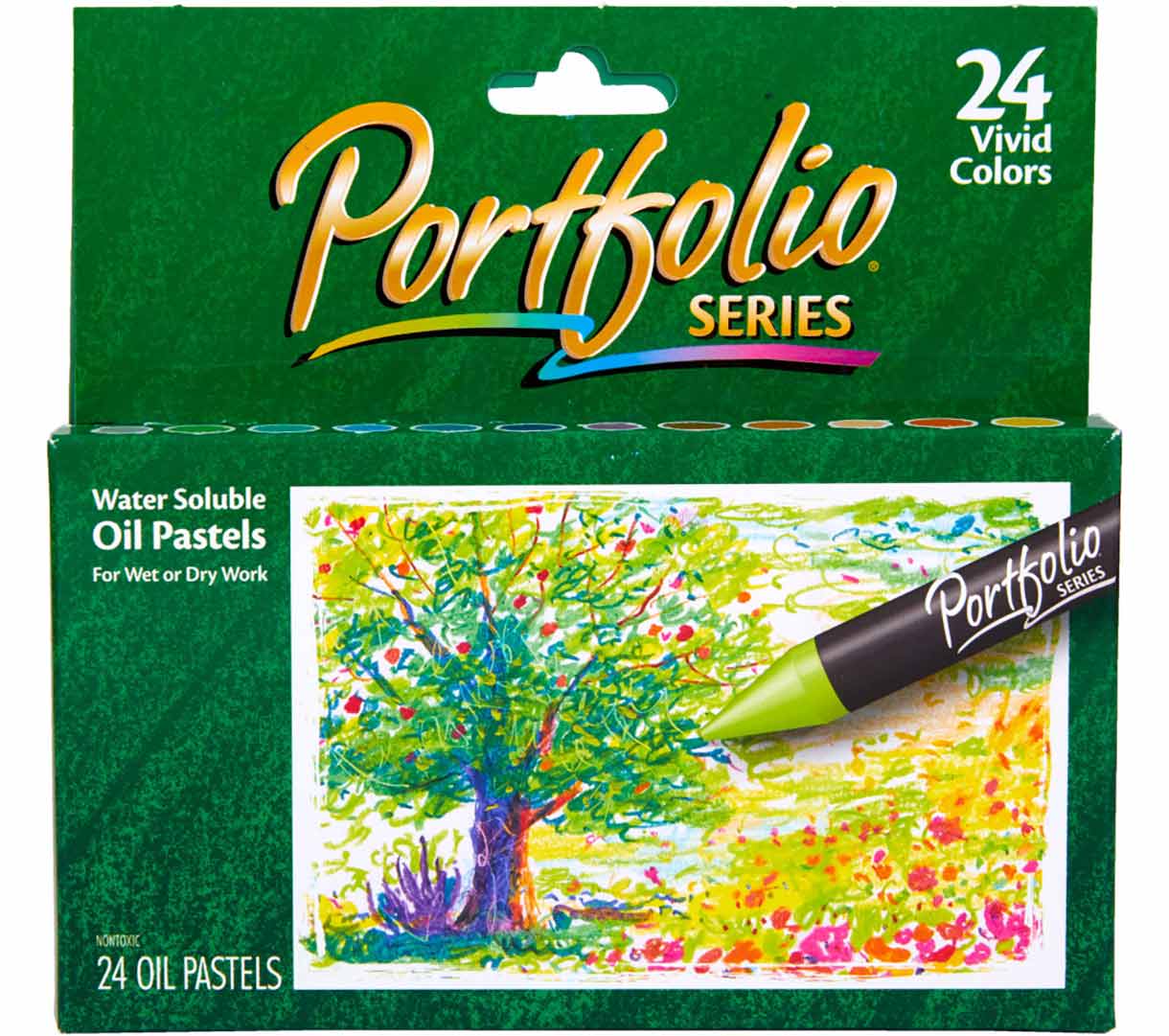 Portfolio Series Water Soluble Oil Pastels 24 count