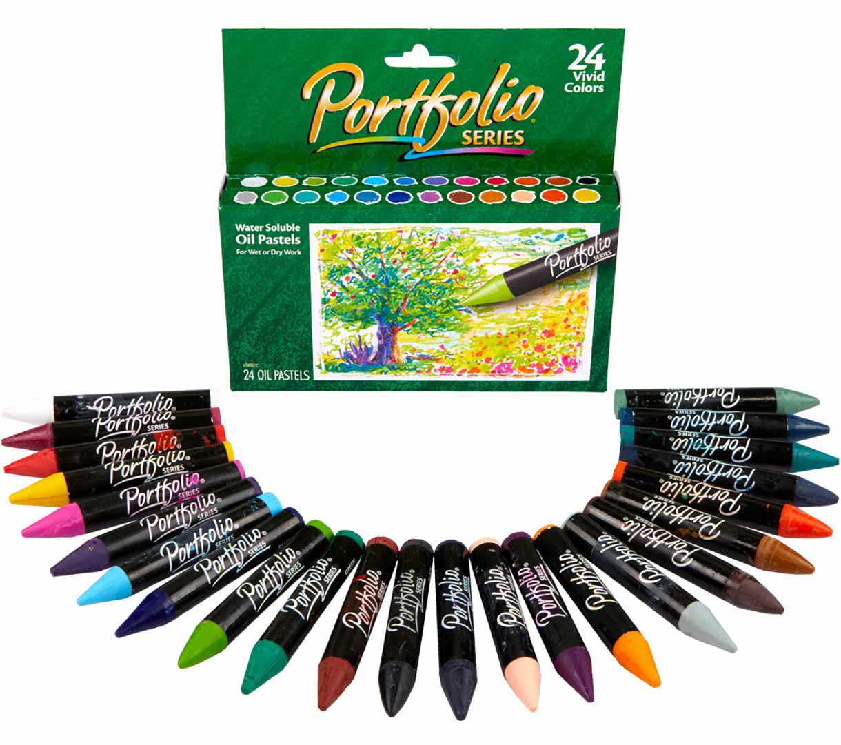 Portfolio Series Water Soluble Oil Pastels 24 count