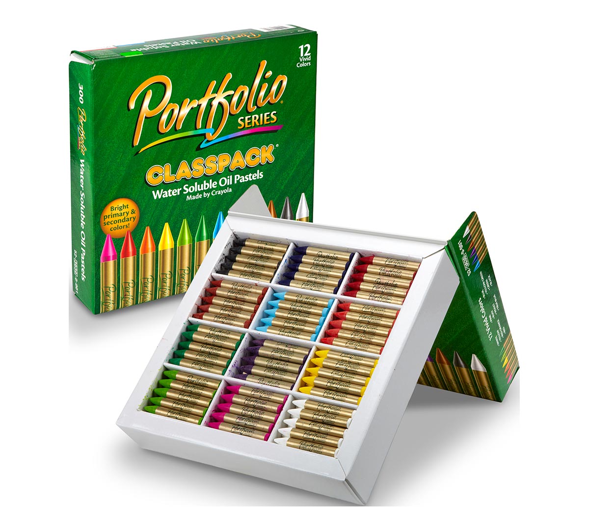 Oil Pastel Classpack 300 Count 12 Colors