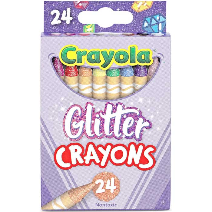 Glitter Crayons 24 Count