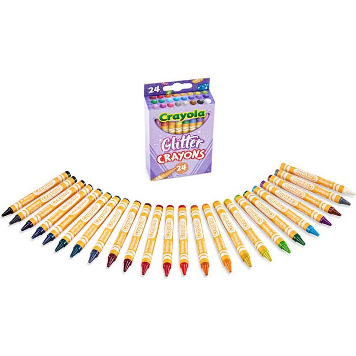 Glitter Crayons 24 Count